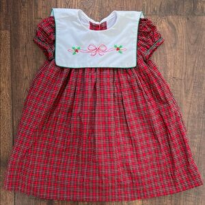 Marco and Lizzy Tartan Plaid Sailor Collar Dress